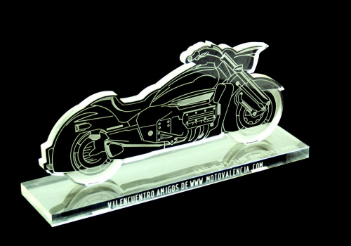 Trofeo moto personalizado